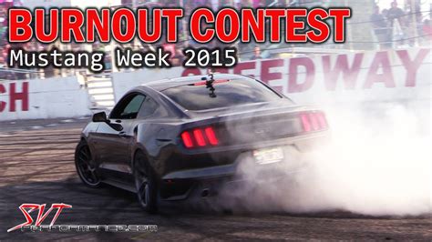 Mustang Week 2015 Burnout Contest Complete Hd Youtube
