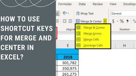 How To Use Shortcut Keys For Merge And Center In Excel Earn And Excel