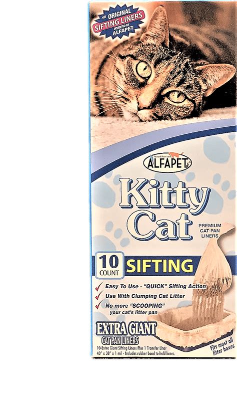 Alfapet Top Quality Kitty Cat Sifting Litter Box Liners 10 Count