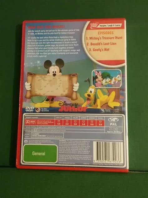 Mickey Mouse Clubhouse Mickeys Treasure Hunt Dvd 2006 Region 4 864 Picclick