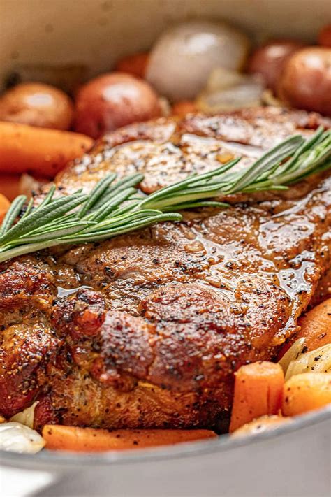 A slow roast is best for pork loin. Dutch Oven Pork Roast With Potatoes And Carrots