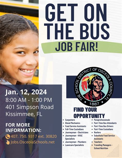 The Osceola School District Is Hosting A Hiring Event For Various Roles