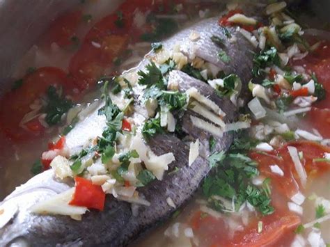 Kukus lagi ikan siakap bersama kuah selama 3. Resepi Ikan Siakap Stim Halia | Ethnic recipes, Food, Potatoes