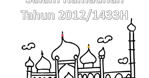 Mewarna Gambar Tulisan Khat Salam Ramadhan Mewarna Gambar Tulisan