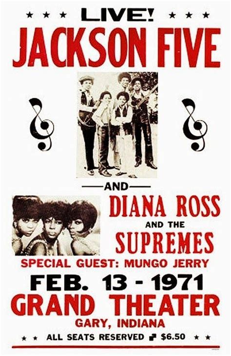 Throwback Thursdays Jackson 5 Concert Poster 1971