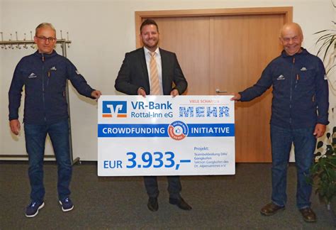 Da wir auf diesem wege keine aufträge rund um ihre kontoführung sowie sonstige rechtsgeschäftliche erklärungen. Crowdfunding DAV Gangkofen - VR-Bank Rottal-Inn eG