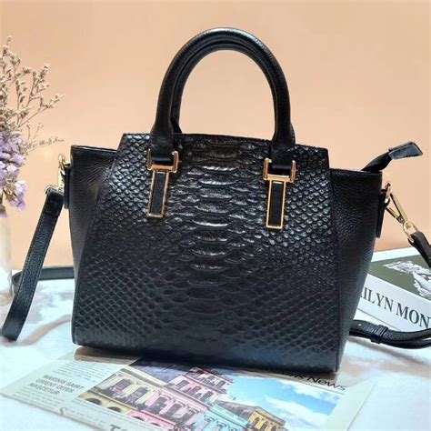 Python Real Leather Tote Bag Women Handbags Lh30435 Colors