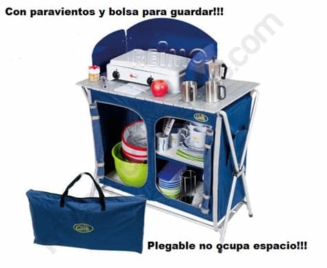 Cocinas camping gas las más recomendables y baratas. Mueble de Cocina Camping Cuccinella Quick ...