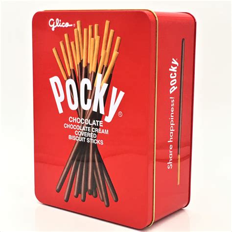 Glico Pocky Biscuit Sticks Tin Box 9 Flavors Set 203oz 574g Ebay