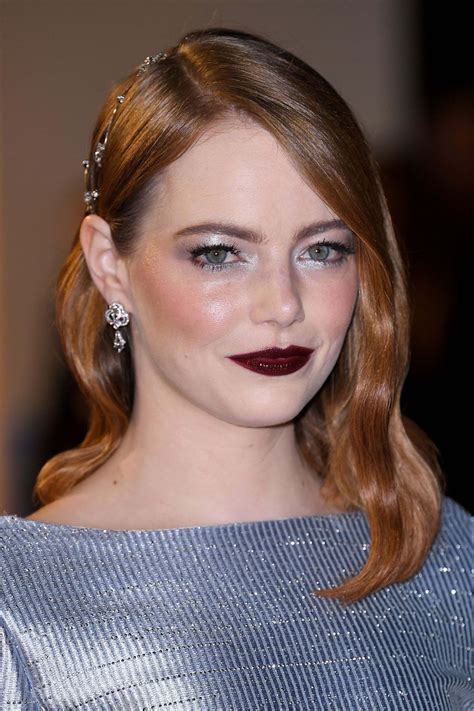 Why would i forget when the past is better to be you live once and life is wonderful so eat the damn red velvet cupcake!—emma stone. EMMA STONE at The Favourite Premiere at BFI London Film ...