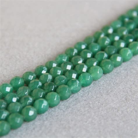 Min Order18mm Wholesale New Faceted Light Green Beads Chalcedony