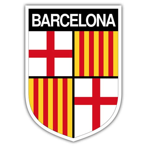 Wappen Aufkleber Barcelona