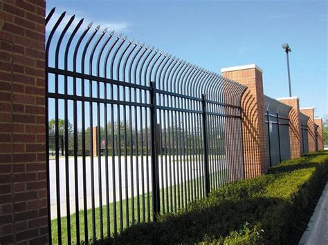 High Security Galvanized And Powder Coated Steel Picket Fence