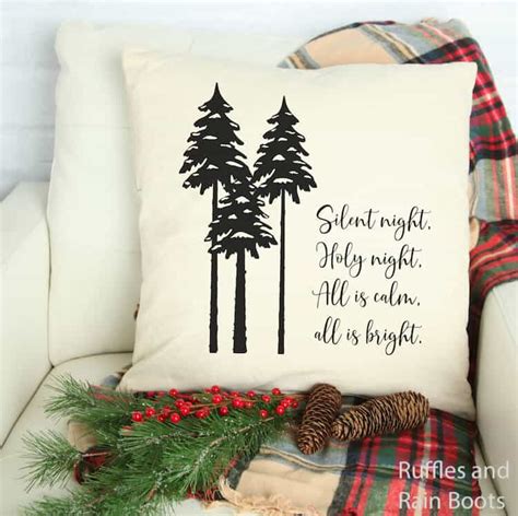 Svg, dxf, eps, png and pdf file types compatible with silhouette studio, cricut design space, scan n cut, adobe illustrator and other cutting and design programs so fontsy standard commercial use license [also available for this product. Silhouette Silent Night SVG for Christmas Crafts, Cards ...