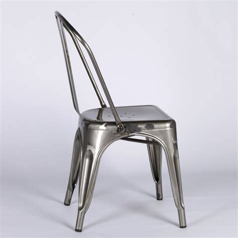 Metal Dining Chair Uk Gustave Metal Dining Chair Vintage Black