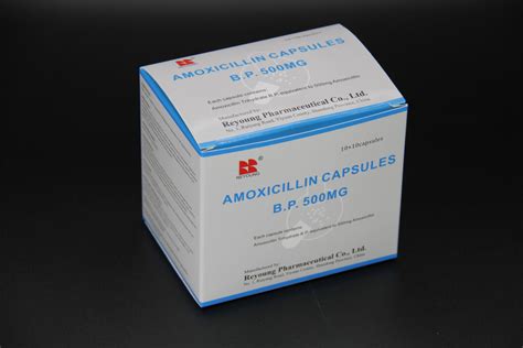 Hot Sale Reyoung Gmp Amoxicillin Capsules 500mg250mg China