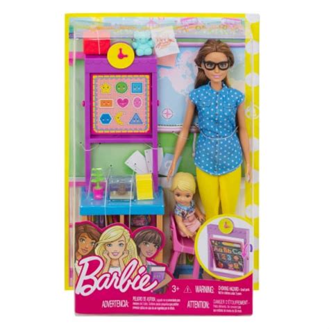 Mattel Barbie Careers Teacher Doll Playset Brunette 1 Ct Ralphs