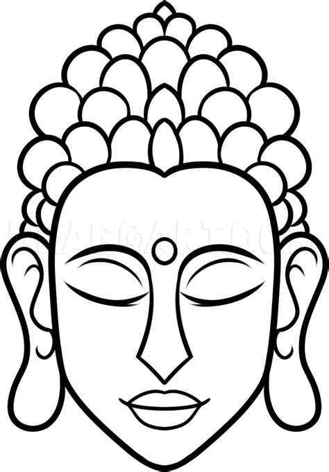 How To Draw Buddha Easy Step By Step Drawing Guide By Dawn Dragoart