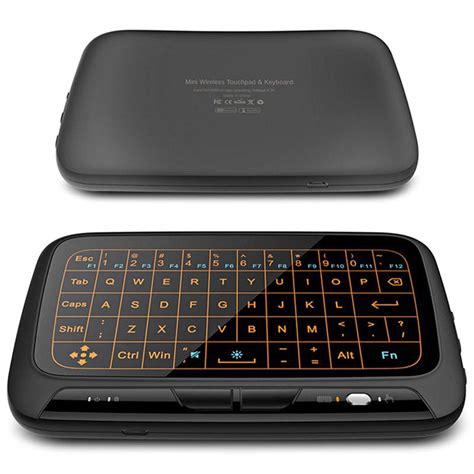 Mini Wireless Keyboard And Touchpad H18 24ghz Black