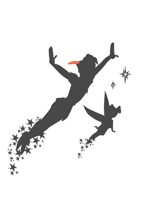 Peter Pan Silhouette Vector At Collection Of Peter