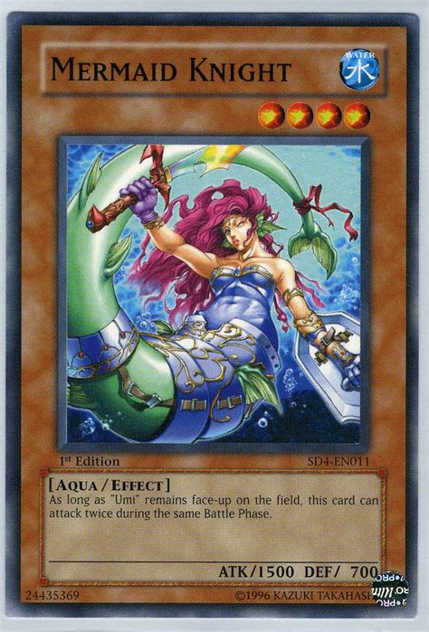 Card including both tcg cards and ocg from every set in the game, easily sorted by class, type, level, and more. SD4 - 011 Mermaid Knight English Yu-gi-oh Card - Structure Deck: Fury from the Deep | Trading ...