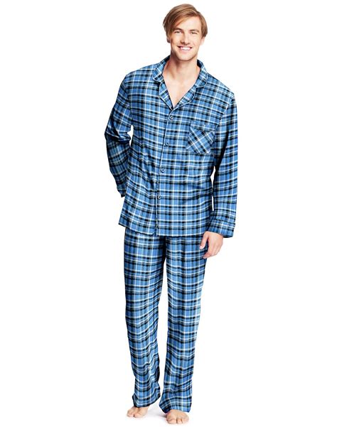 01400140x Hanes Men`s Flannel Pajamas