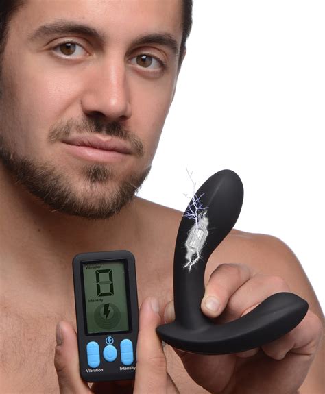 E Stim Pro Silicone Vibrating Prostate Massager With Remote Control