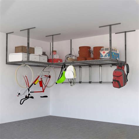 Saferacks Overhead Garage Storage Combo And Deluxe Accessory Kit Two