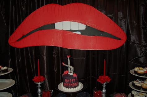 rocky horror picture show birthday party decor and cake rocky horror rocky horror picture