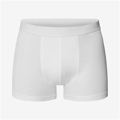 White Boxer Brief Underpants Made Of Organic Cotton And Elastane