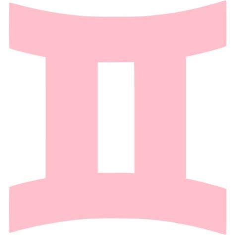Pink Gemini Icon Free Pink Zodiac Signs Icons