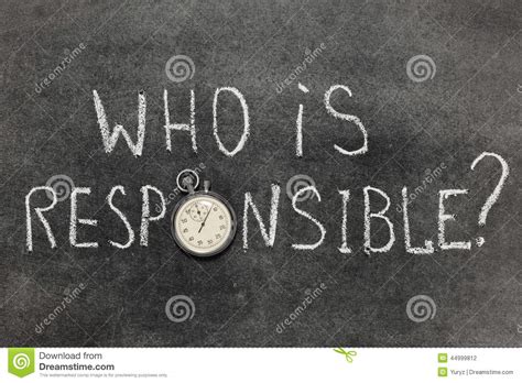 Who Is Responsible Stock Photo - Image: 44999812