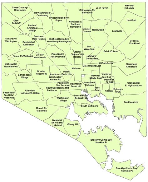 Baltimore City Neighborhoods Md Appraisers