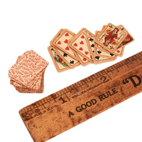 Miniature playing cards come in all shapes and sizes from all around the world. Sold: Miniature Playing Cards - Old as Adam