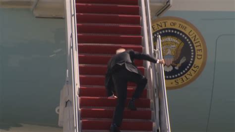 Biden Stumbles While Walking Up Steps To Air Force One Fox News Video