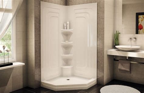 Gorgeous One Piece Shower Units Of Small Bathroom Design Wonderful One