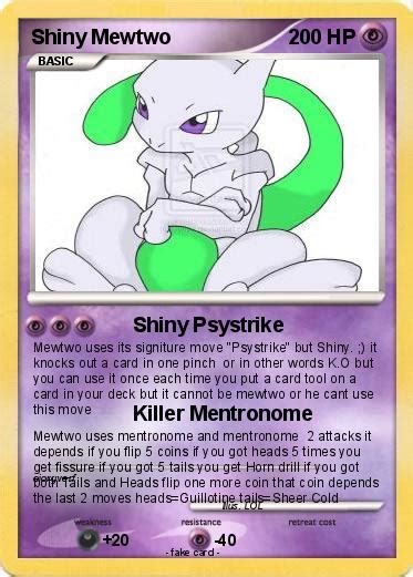 Shiny mewtwo in all his glory. Pokémon Shiny Mewtwo 33 33 - Shiny Psystrike - My Pokemon Card