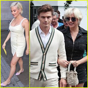Pixie Lott Oliver Cheshire Attend Wimbledon After Announcing First Pregnancy