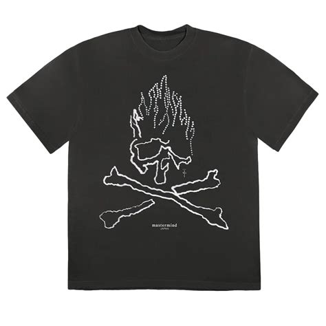 Travis Scott Cactus Jack For Mastermind Skull T Shirt Black True To Sole
