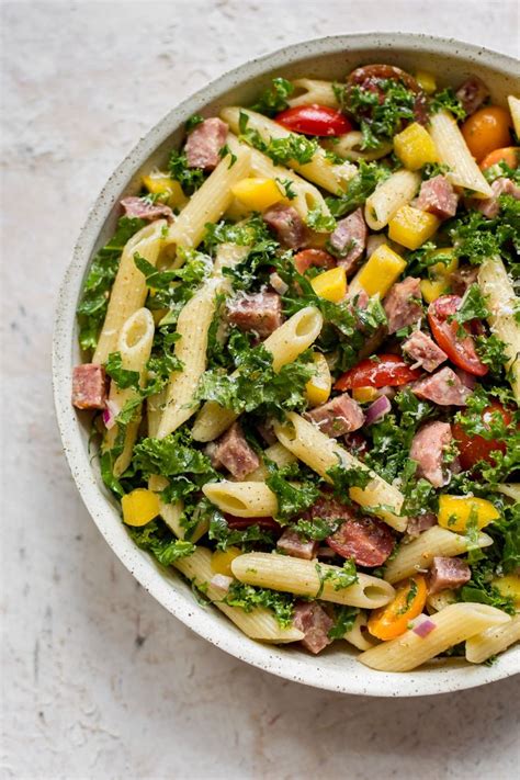 This Easy Kale Pasta Salad Is A Lighter Take On The Summer Favorite It