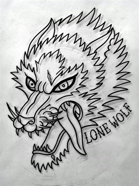 Traditional Wolf Tattoo Flash Done By Me Wolf Tattoo Traditional