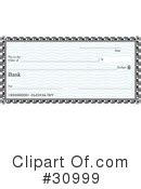 Clipart Of Blank Checks Royalty Free RF Illustrations