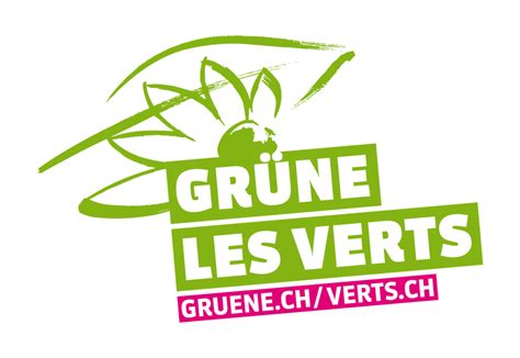 Wir treten für die demokratie ein und verteidigen unsere werte: Logo der GRÜNEN - GRÜNE Schweiz