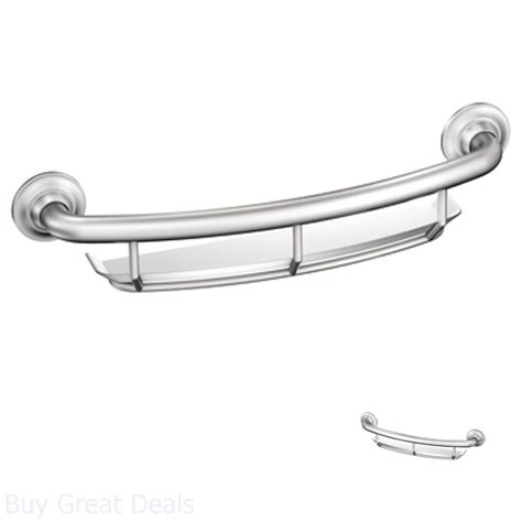 Tub rails are available in many different designs and sizes to fit individual needs. Chrome Bathroom Shower Bath Tub Grab Bar Shelf Storage ...