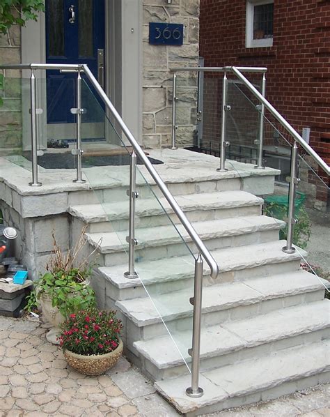 5 diy metal stair railing examples. Glass Showers | Glass Railings