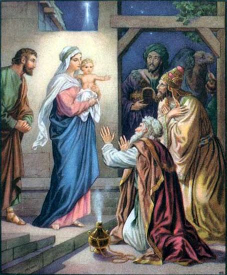 King Herod Sends Magi Wise Men To Visit Baby Jesus In Bethlehem