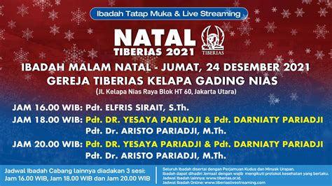 Ibadah Malam Natal Sesi 1 Gereja Tiberias Indonesia