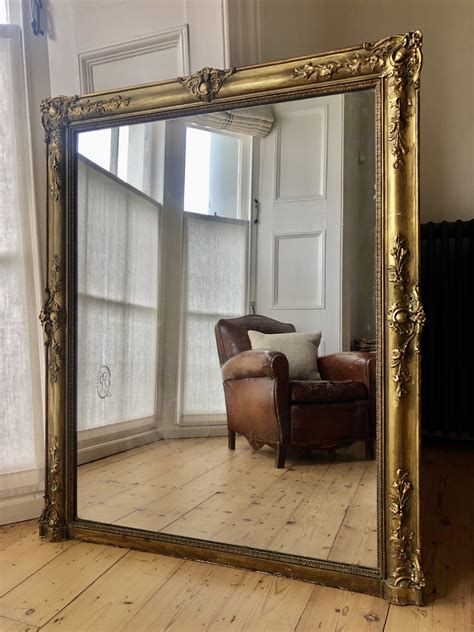 Large 19th Century French Antique Mirror 699776 Uk