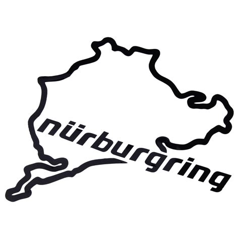 Nürburgring Aufkleber Car Sticker Motorsport Fit Auto Fenster Laptop