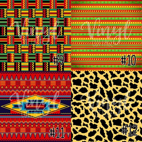 Africa Kente Print Vinyl Leopard Print Htv African Pattern Etsy